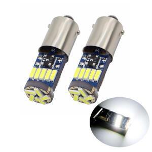 2/4/10PCS W5W LED T4 Canbus 전구 12V 4014 15SMD 6000K 자동차 도어 클리어런스 조명 악기 번호판 램프