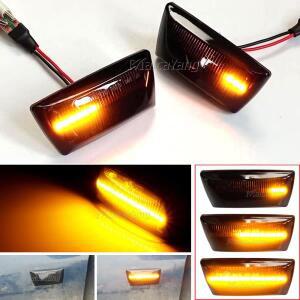 Opel Insignia Astra H Zafira B Corsa D 용 2pcs Chevrolet Cruze 다이나믹 LED 자동차 사이드 마커 라이