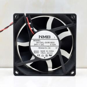 NMB-MAT 2 와이어 서버 냉각 선풍기, 3612KL-05W-B50 E00 DC 24V, 0.32A, 90x90x32mm