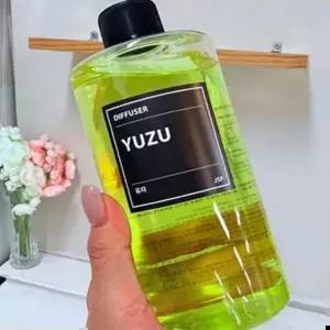 향기오일 디퓨저 리필 유자 유자방향제 유자향방향제 디퓨저리필 500ml