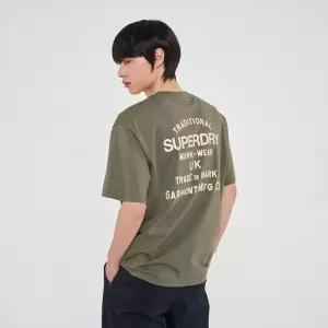 워크 라벨 그래픽 티셔츠SDUISCQ71 424962 슈퍼드라이