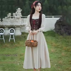 알프스소녀 옷 빈티지 스커트 알프스 원피스 드레스