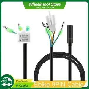 Ebike 9Pin SM 허브 모터 연장 케이블 변환 라인 Bng 전면 후면 휠 용 전기 자전거 액세서리