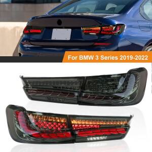 BMW 3 시리즈 G20 M3 G80 330 340i 320i 325i 2019 2020 2021 2022용 LED 테일 라이트 후방 브레이크 램프