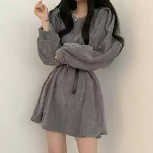가을 겨울 코듀로이 퍼프소매 원피스 SSH-102