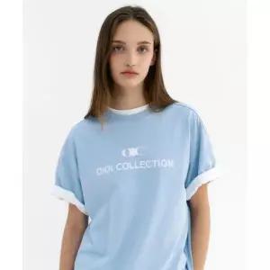 OIOI COLLECTION 시그니처 로고 반팔 티셔츠 [SKY BLUE]