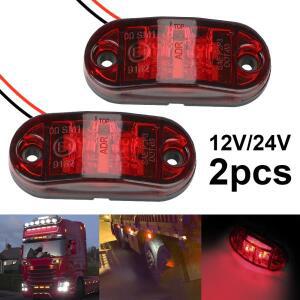 12V 24V 트레일러 트럭 위치 클리어런스 조명 LED 사이드 마커 램프 미등 회전 신호 브레이크 주차 경고 자