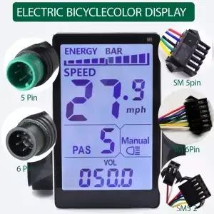 UART2 M5 전기 자전거 LCD 디스플레이 화면 전자 속도계 스크린 패널 스쿠터 Ebike 액세서리