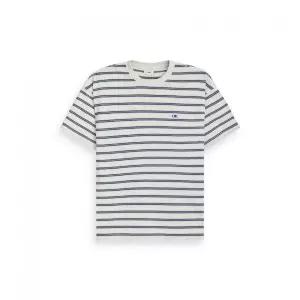 OIOI COLLECTION 래글런 배색 링거 반팔 티셔츠 [WHITE]