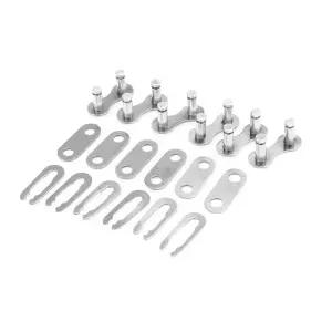 자전거 체인 마스터 링크 1/2x1/8 커넥터 모든 싱글 스피드 BMX 픽시 및 일부 산악 호환 6팩 실버 쉬운