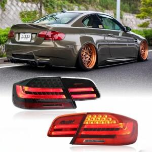 BMW 3 시리즈 E92 M3 쿠페 328i 335i 330i 2006-2012용 풀 LED 테일램프 한 쌍 (후미등, 브레이크등, 안개