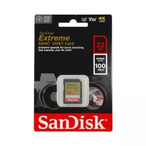 32GB 익스트림 SDHC 카드 90MB/s, SDSDXVE-032G-GNCIN UHD, V30, 4K 메모리 UHS-I - C10, U3, SD