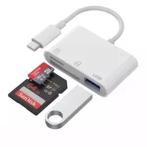 SD 카드 리더 Micro to 15-17, 있는 Mac, USB 슬롯, 디지털 듀얼 SD, , C 노트북 카메라용 Android, 카메라 어댑터가 3 Port