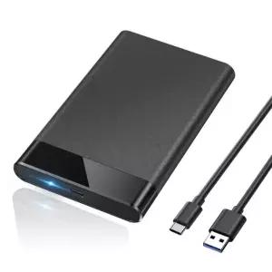 POSUGEAR 2.5인치 외장 드라이브 케이스, 하드 3.1 프리 III Gen HDD(UASP / 인클로저, 2 to USB 9.5mm 7mm 툴 6Gbps SSD C SATA