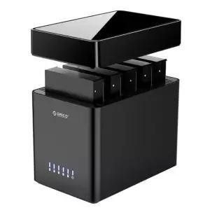 가족용 스토리지용 12V 하드 베이 드라이브 마그네틱 어댑터가 있는 도구 없는 외장 도킹 ORICO 인클로저 USB 3.0-SATA 5 HDD /6.5A 케이스, 전원 스테이션