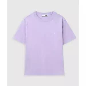 OIOI COLLECTION 베이직 로고 반팔 티셔츠 [LAVENDER]