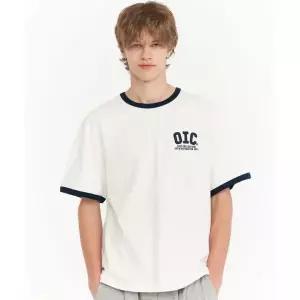 OIOI COLLECTION 아플리케 링거 반팔 티셔츠 [WHITE]