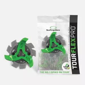Softspikes Tour Flex Pro 골프 클리트 패스트 트위스트 3.0-18 교체용 스파이크 - 그린/차콜 - Tri-Lok, S