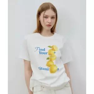 OIOI COLLECTION 후르츠 반팔 티셔츠 [LEMON]