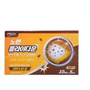노런플라이다운 파리트랩10px5개1박스 끈끈이 초강력 잡이