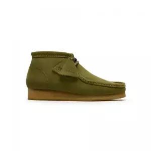 CLARKS ORIGINALS 남성 왈라비 부츠 그린 스웨이드 / 26185642 3421213