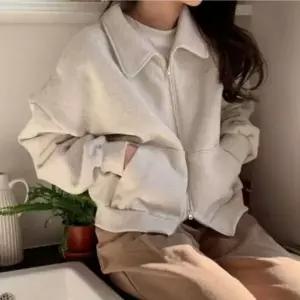 [하프클럽/]여성 카라 더블지퍼 자켓 세련된 봄 가을 데일리 아우터 점퍼 2