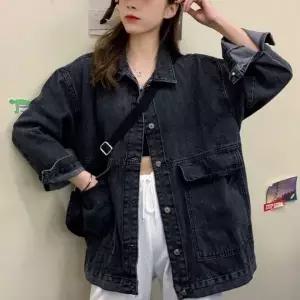 [하프클럽/]여성 루즈핏 청자켓 봄 가을 간절기 아우터 빈티지 워싱 데님 재