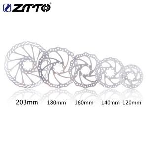 ZTTO 120mm/140mm/160mm/180mm/203mm 6인치 스테인리스 스틸 자전거 로터 디스크 산악 도로 크루저 브레이