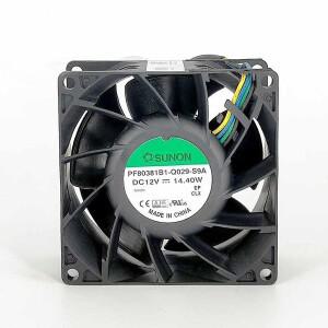 SUNON PF80381B1-Q029-S9A 12V 14.4W 8038 듀얼 볼 고속 PWM 온도 제어 냉각 팬