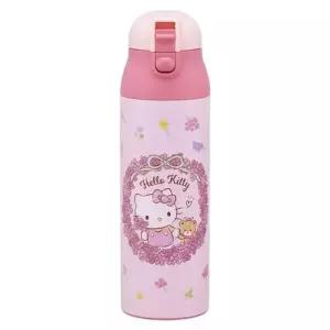 헬로키티 플라워 원터치 보온물병 500ml 보냉통