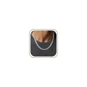 남성 FTPWP S925 스털링 실버 목걸이 - 9MM 오버 로프 체인 다이아몬드 컷 선물 18 20 22 24 26인치