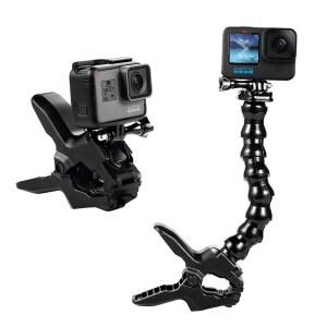 Suptig Jaws 플렉스 클램프 마운트 GoPro Hero 13 11 10 9 8 6 5 4 Session 3+ 3 Akaso EK7000 DJI osmo Arlo 액션 카메라.