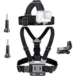 VVHOY 액션 카메라 액세서리 헤드 스트랩 마운트 AKASO EK7000 브레이브 4 7 LE V50X 네이티브 / GoPro HERO 13 12 11 10 9 8 6 5 /VEMONT 드래곤 터치 ODDV /HLS Apexcam REMALI