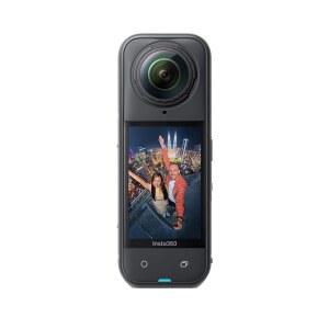 Insta360 X5 - 방수 8K 360 액션 카메라, 선도적인 저조도, 보이지 않는 셀카봉 효과, 견고하고 교체 가능한 렌즈, 3시간 배터리, 내장 윈드 가드, 안정화, 트리플 AI 칩 설계