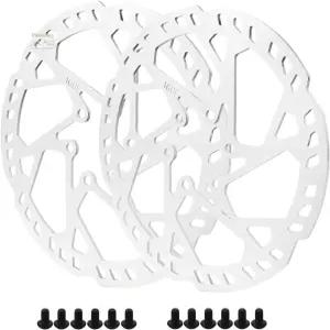 전기 E 자전거 산악 BMX MTB 스쿠터 용 볼트가 달린 160mm 두꺼운 브레이크 로터 2개