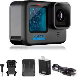 GoPro HERO11 블랙 u2013 전자상거래 패키징 - 5.3K60 울트라 HD 비디오, 27MP 사진, 1/1.9인치 이미지 센서, 라이브 스트리밍, 웹캠, 안정화 기능이 있는 방수 액션 카메라