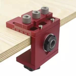 도웰링 라우터 지그 펀지 고정 펀치 포지셔닝 가이드 가공 세트 구멍 통나무장부 6X40MM 100개