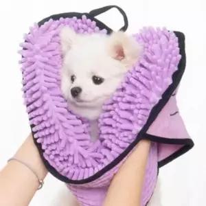 [PET] 목욕 흡수력 5색 고양이 펫타올 극세사 수건 미용 타올 포켓 타월 드라이 1개 강아지 양손