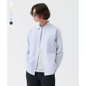GROOVE RHYME 유니) C100 코튼 옥스퍼드 긴팔 셔켓 (세미오버핏)(25년)(6COLOR) [LRARCJV791P]
