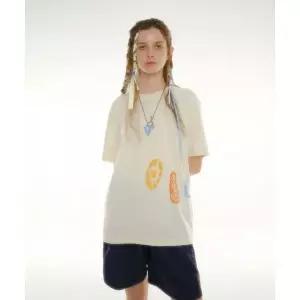 HELLO SUNRISE HS x ETCblank Ocean Harmony Tee_Cream