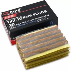CKAuto 30pcs 4인치 브라운 타이어 수리 끈 튜브리스 오프로드 자동차 자전거 ATV UTV 휠바로우 마워용