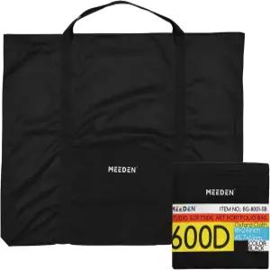 MEEDEN 소프트 아트 포트폴리오 가방 18 x 24 인치 블랙 캔버스 케이스 아트워크 터 스케치 잉을 위한 방수