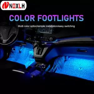 USB 백라이트 조명과 LED 자동차 인테리어 주변 발 조명 5V 자동 장식 분위기 네온 램프 차량 액세서리