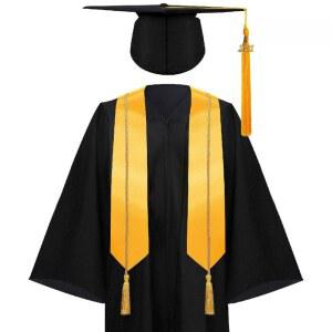 졸업사진 촬영 졸업모자 성인 39사이즈 흰색 학위복이공과 졸업식 수료식 대학원 석사복 대학생 자수 가운 학사복