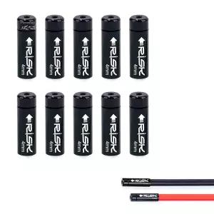 ALEOED 4mm/5mm 자전거 브레이크 케이블 엔드 캡 디레일러 시프터 와이어 알루미늄 합금 MTB 도로 페룰러