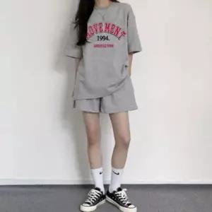 [텐바이텐][홍은]무브먼트 반팔 트레이닝 세트 HES011 라운드 흐 긴바지 여성