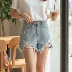 [텐바이텐][홍은]여성 깔끔한 찢어진 데님 숏팬츠 1P 찢청 핫팬츠 청반바지 데
