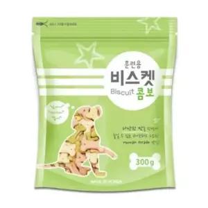 [반려] 담백 훈련용 비스켓 강아지 빠삭 콤보 간식 300gX5개