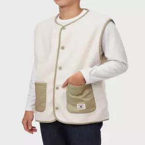 Dickies 디키즈 릴렉스드 패브릭 블록킹 베스트 Cream 2811997