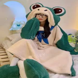 빅사이즈 커플 동물잠옷 원피스 강아지 파자마 귀여운 캐릭터